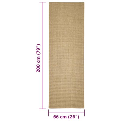 Alfombra de sisal para rascador 66x200 cm