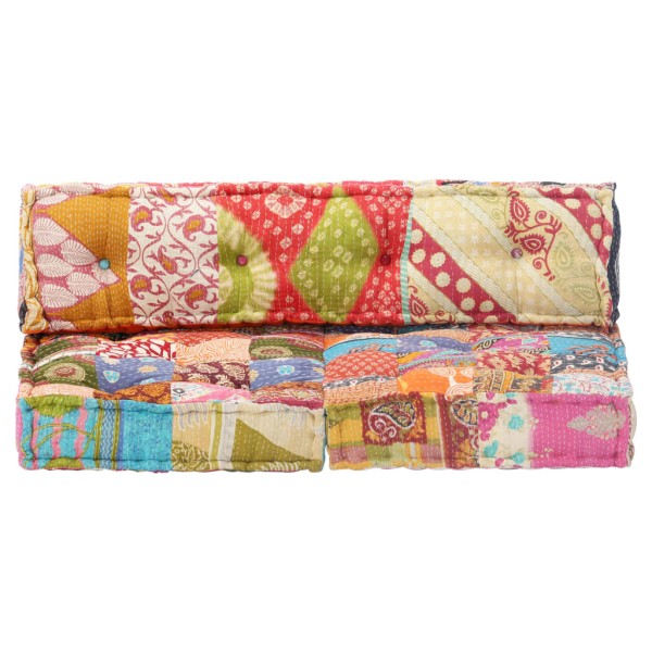 Puf patchwork de tela