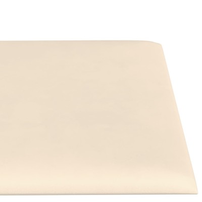 Paneles de pared 12 uds terciopelo color crema 60x15 cm 1,08 m²