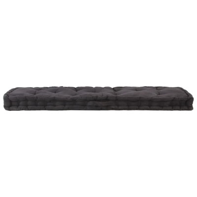 Cojines para muebles de palets 2 unidades algodón negro