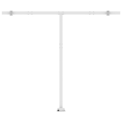 Toldo manual retráctil con luz LED naranja y marrón 300x250 cm