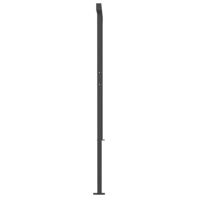 Toldo automático LED sensor de viento gris antracita 6x3,5 m