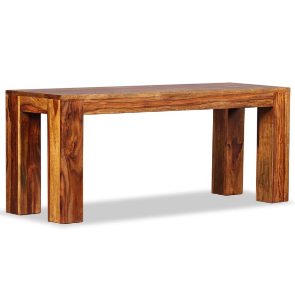 Banco de madera maciza de sheesham 110x35x45 cm