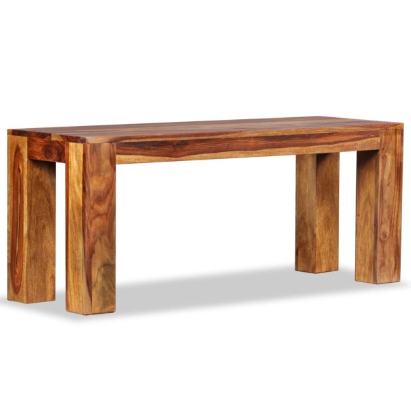 Banco de madera maciza de sheesham 110x35x45 cm