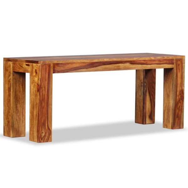 Banco de madera maciza de sheesham 110x35x45 cm