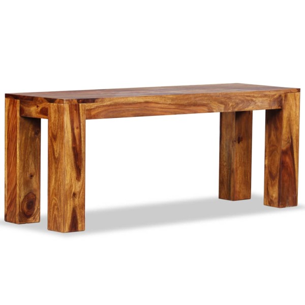 Banco de madera maciza de sheesham 110x35x45 cm