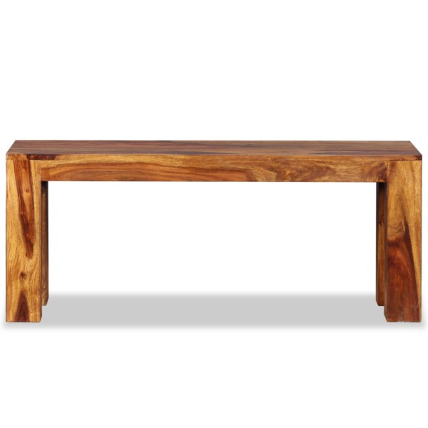 Banco de madera maciza de sheesham 110x35x45 cm