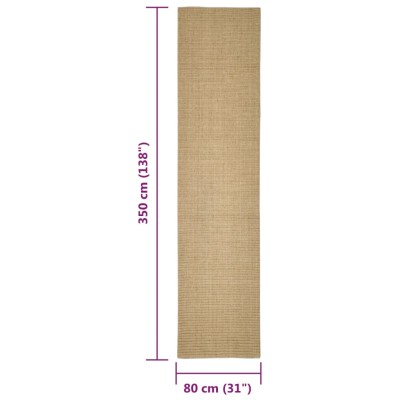 Alfombra de sisal para rascador 80x350 cm