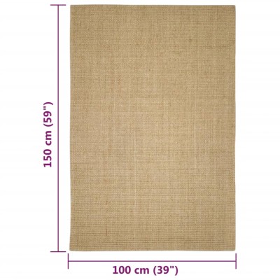 Alfombra de sisal para rascador 100x150 cm