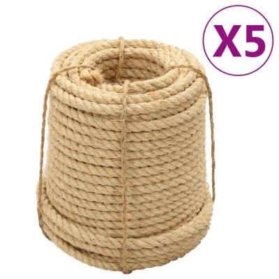 Cuerdas de sisal 5 uds 16 mm 100 m