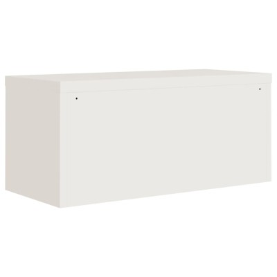 Armario archivador acero blanco 90x40x110 cm