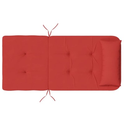 Cojines para silla Adirondack 2 uds tela Oxford rojo