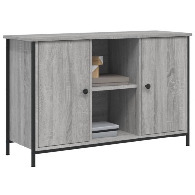 Mueble de TV madera de ingeniería gris Sonoma 100x35x65 cm