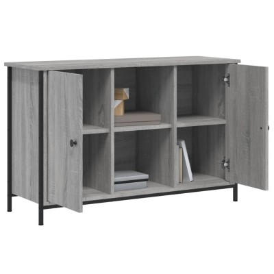 Mueble de TV madera de ingeniería gris Sonoma 100x35x65 cm