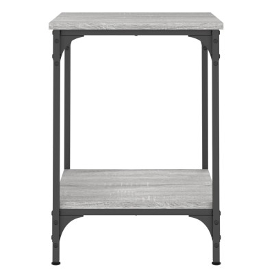 Mesa de centro madera de ingeniería gris Sonoma 40x40x55 cm