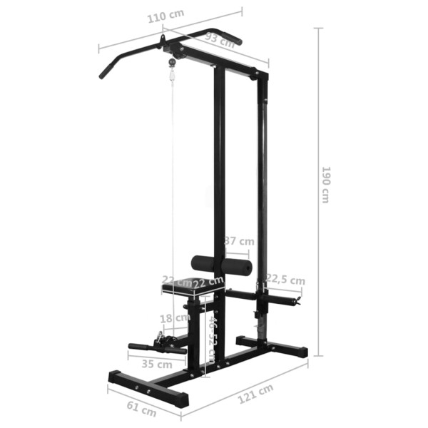 Máquina de musculación con pesas y mancuernas 60,5 kg