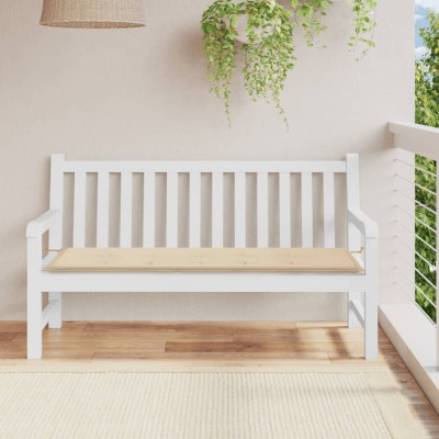 Cojín de banco de jardín tela Oxford beige 150x50x3 cm