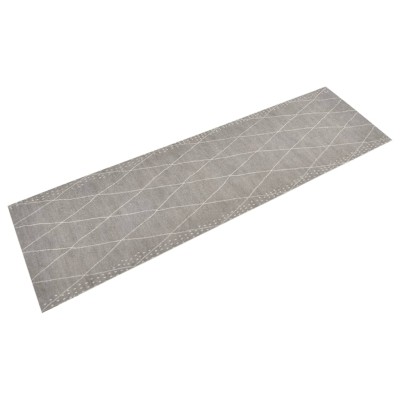 Alfombra de cocina lavable terciopelo dibujo rombos 45x150 cm