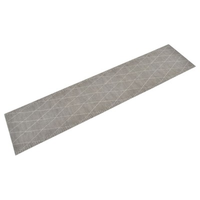 Alfombra de cocina lavable terciopelo dibujo rombos 60x300 cm