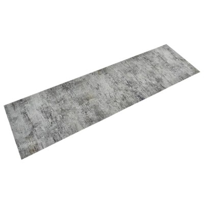 Alfombra de cocina lavable terciopelo aspecto hormigón 45x150cm