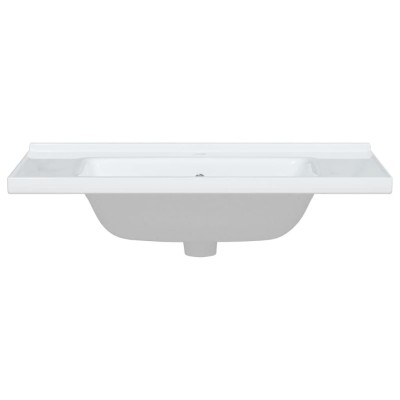 Lavabo de baño rectangular cerámica blanco 81x48x19,5 cm