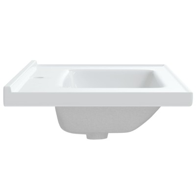 Lavabo de baño rectangular cerámica blanco 81x48x19,5 cm