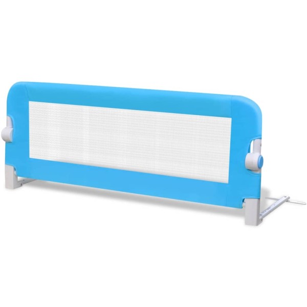 Barandilla de seguridad cama de niño 2 uds azul 102x42 cm