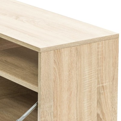 Mueble de TV 2 piezas madera de ingeniería roble 95x35x36 cm