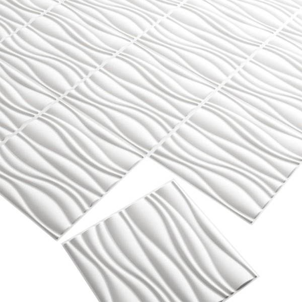 WallArt Paneles de pared 3D 24 uds GA-WA04 diseño Waves