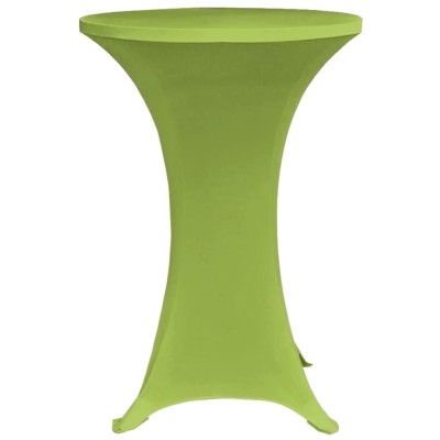 Funda elástica para mesa 4 unidades 80 cm verde