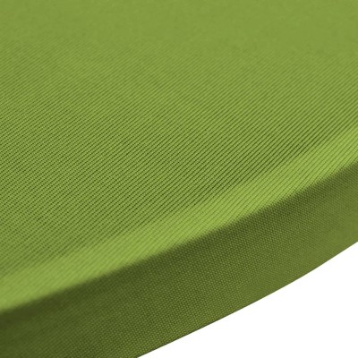 Funda elástica para mesa 4 unidades 80 cm verde