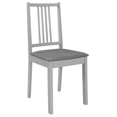 Juego de muebles de comedor 5 piezas MDF gris