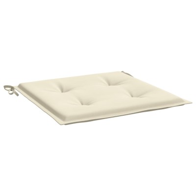 Cojines de silla de jardín 4 uds tela Oxford crema 50x50x3 cm