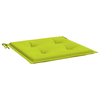 Cojines de silla de jardín 4 uds tela Oxford verde 50x50x3 cm