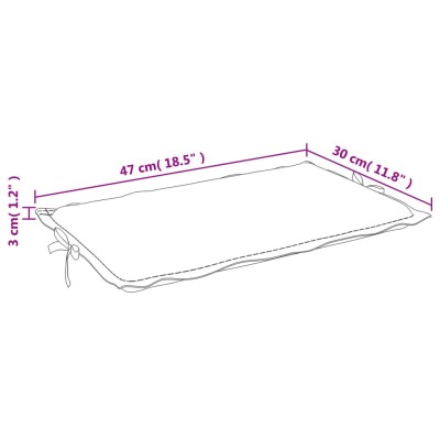 Cojín de tumbona de tela Oxford gris antracita 186x58x3 cm