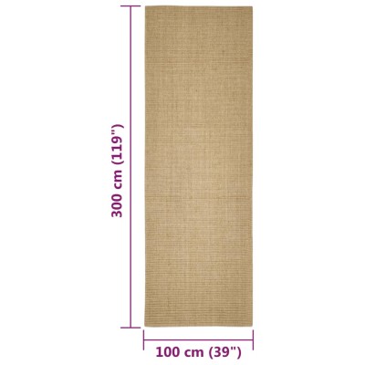 Alfombra de sisal para rascador 100x300 cm