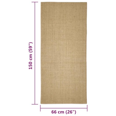 Alfombra de sisal para rascador 66x150 cm