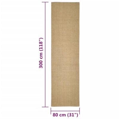 Alfombra de sisal para rascador 80x300 cm