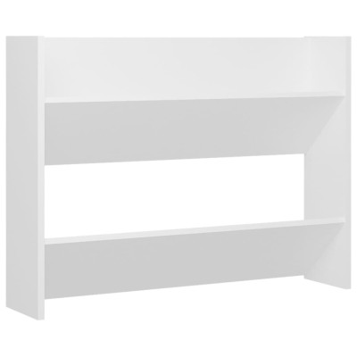 Zapatero de pared madera contrachapada blanco 80x18x60 cm