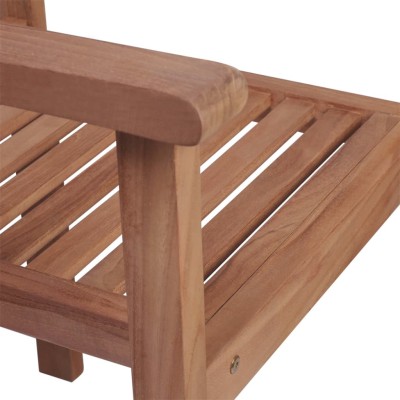 Sillas de jardín 4 uds madera maciza de teca con cojines beige