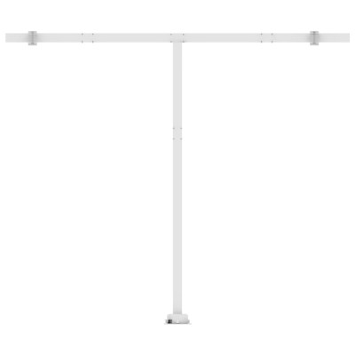 Toldo de pie retráctil manual crema 300x250 cm