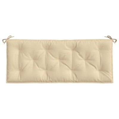 Cojín de banco de jardín tela Oxford beige 120x50x7 cm