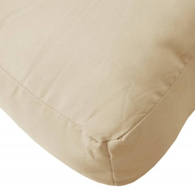 Cojines para palets 3 unidades tela Oxford beige