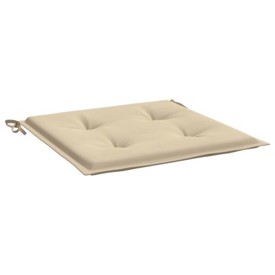 Cojines de silla de jardín 6 uds tela Oxford beige 40x40x3 cm