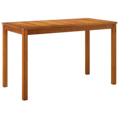 Set de comedor para jardín 3 piezas con cojines madera acacia