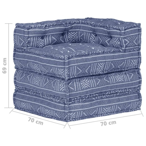 Puf modular de tela Indigo