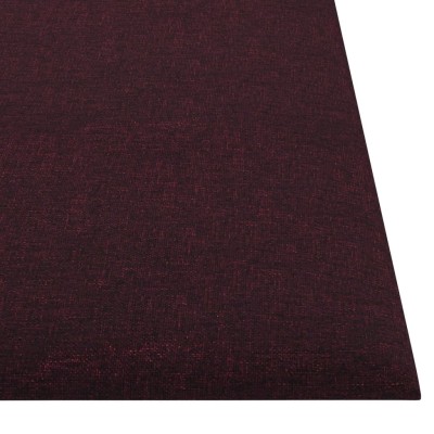 Paneles de pared 12 uds tela morado 30x30 cm 1,08 m²