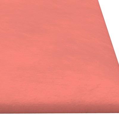 Paneles de pared 12 uds terciopelo rosa 90x30 cm 3,24 m²