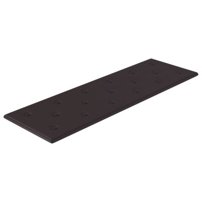 Paneles de pared 12 uds cuero sintético negro 90x30 cm 3,24 m²