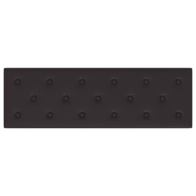 Paneles de pared 12 uds cuero sintético negro 90x30 cm 3,24 m²